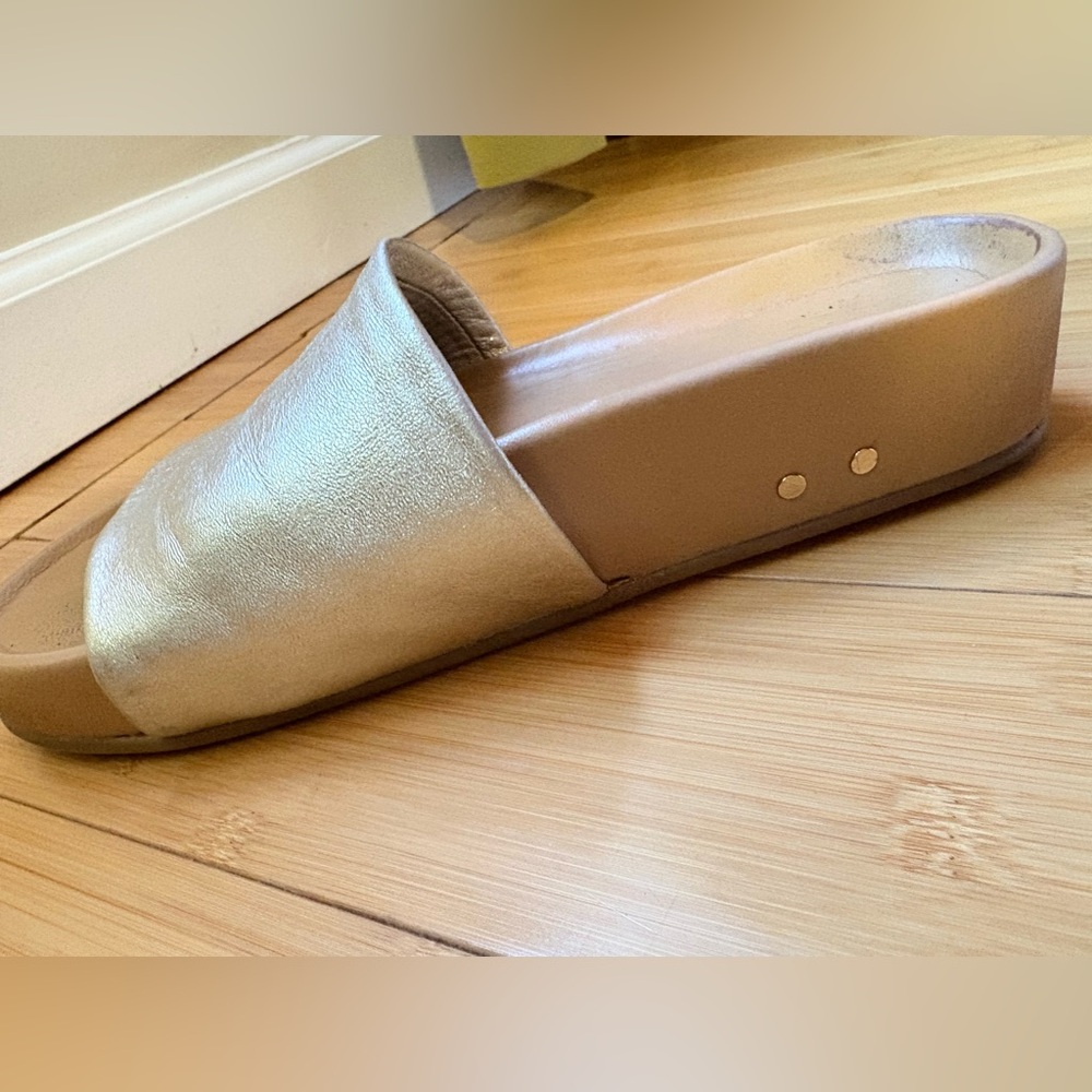 beek Gold Slide Sandals